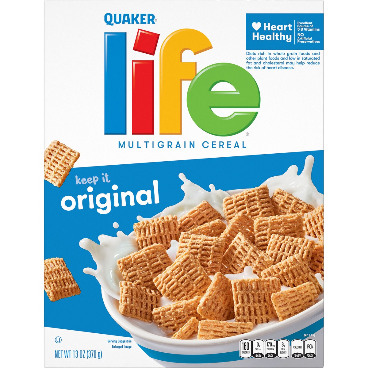 slide 3 of 6, Life Multigrain Cereal Original, 13 oz
