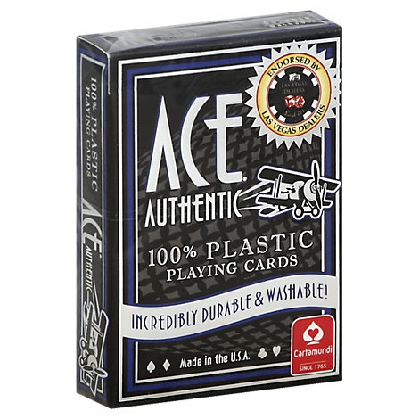 slide 1 of 1, Ace 100% Plastic Playing Cards - Each, 1 ct