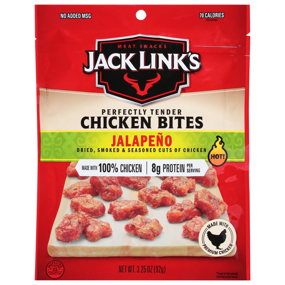 slide 4 of 4, Jack Link's Hot Jalapeno Chicken Bites 3.25 oz, 3.25 oz