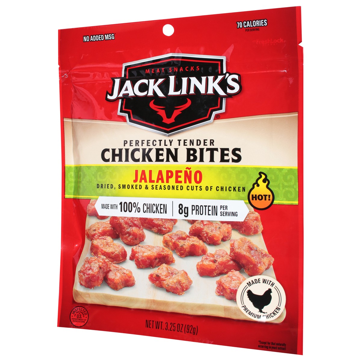 slide 2 of 4, Jack Link's Hot Jalapeno Chicken Bites 3.25 oz, 3.25 oz