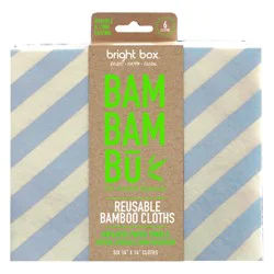 Bright Box Bamboo Reusable Cloths - Blue
