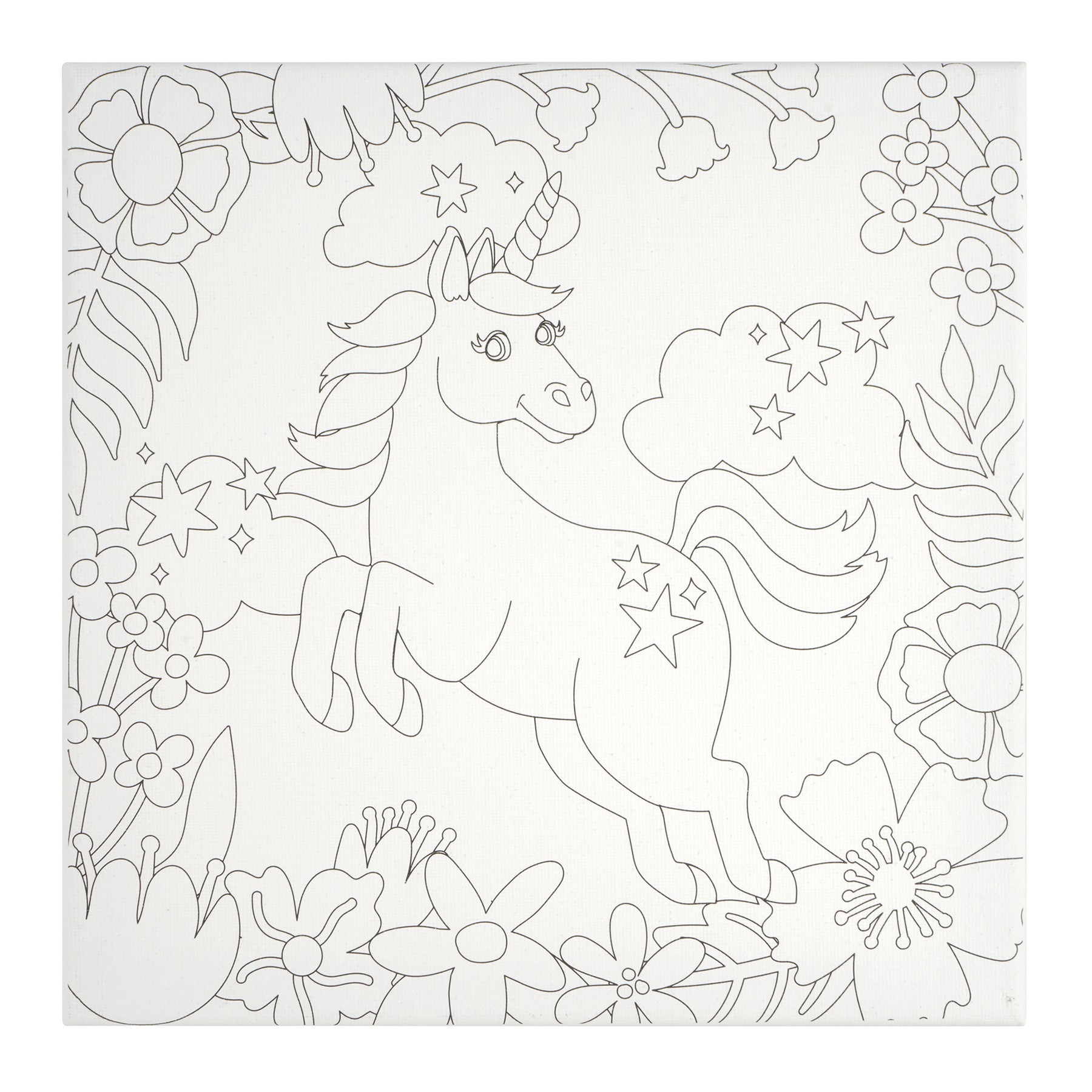 slide 2 of 3, Unicorn Canvas Painting Kit By Creatology, 10 in x 10 in