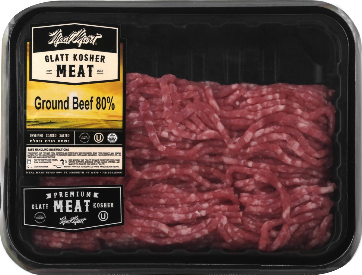 slide 6 of 8, Meal Mart Ground Beef 80%, 1 ct