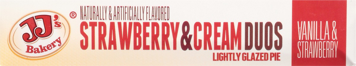 slide 9 of 9, JJ's Bakery Lightly Glazed Duos Strawberry & Cream Pie 4 oz, 4 oz