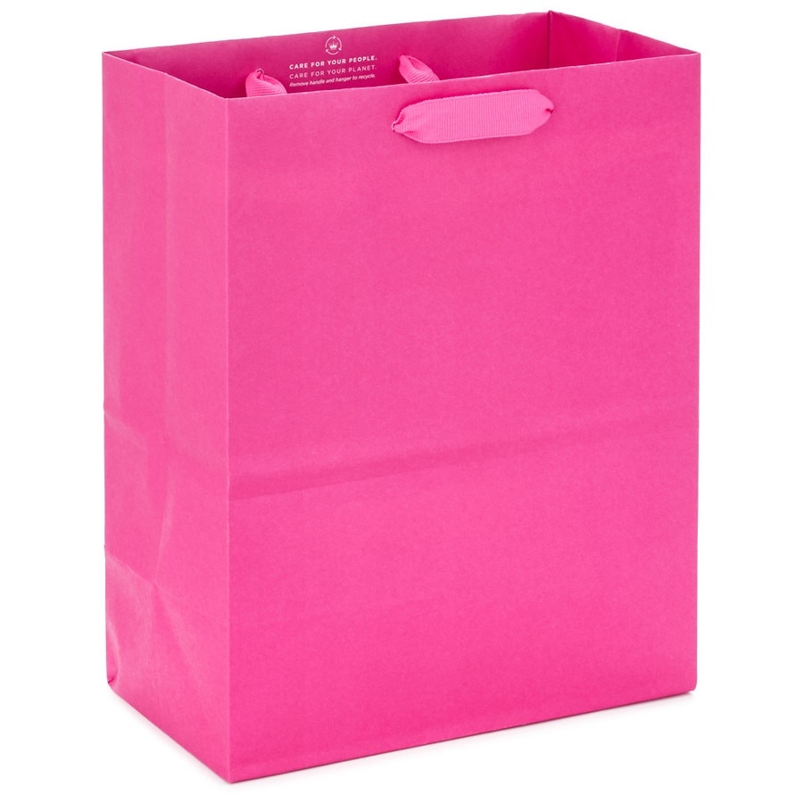 slide 1 of 1, Hallmark Medium Gift Bag, Hot Pink, 1 ct