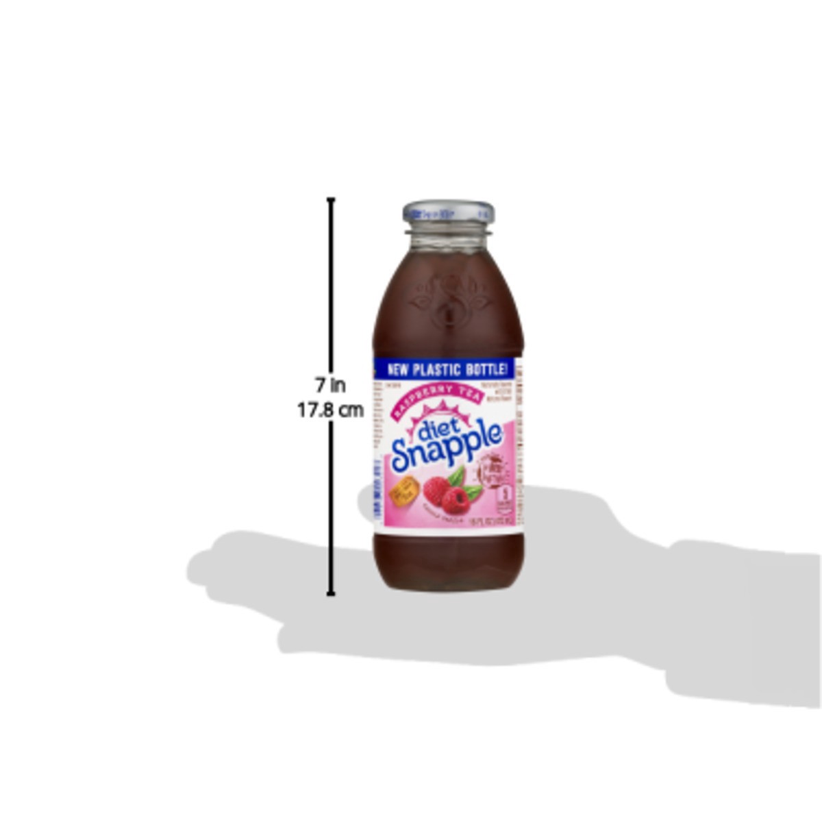 slide 5 of 10, Snapple Zero Sugar Raspberry Tea, 16 fl oz recycled plastic bottle, 16 fl oz