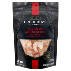 FREDERIKS BY MEIJER Meijer Patagonian Red Peeled & Deveined Shrimp 21/40 Frozen 16 oz