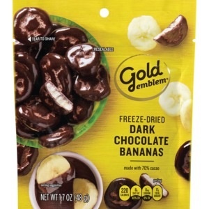 slide 1 of 1, CVS Gold Emblem Gold Emblem Freeze-Dried Dark Chocolate Bananas, 1.7 Oz, 1.7 oz