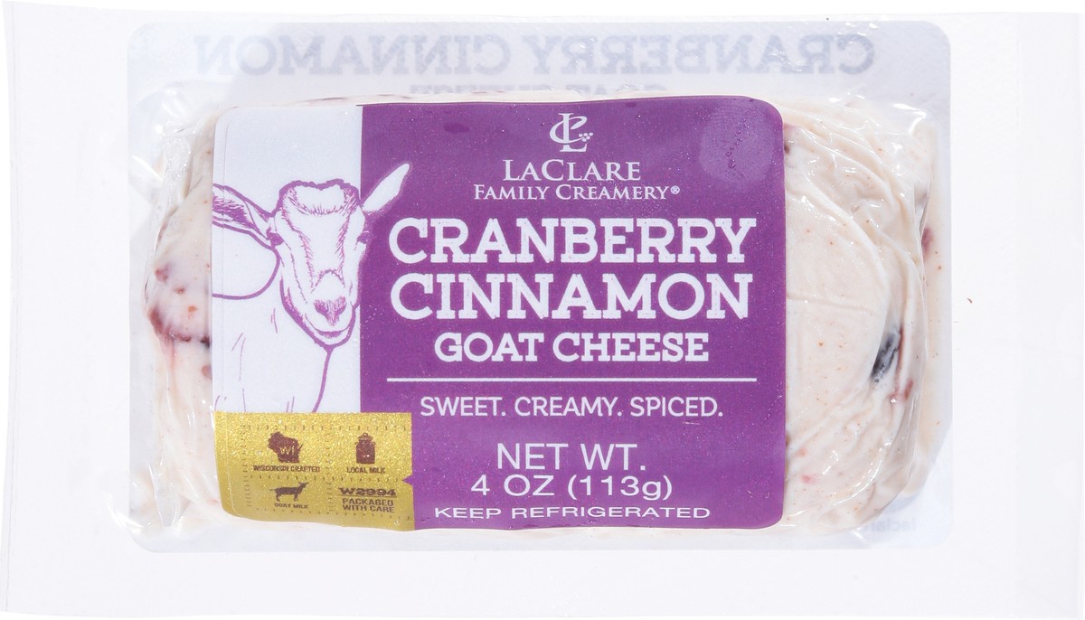 slide 11 of 13, LaClare Family Creamery Cranberry Cinnamon Goat Cheese 4 oz, 4 oz