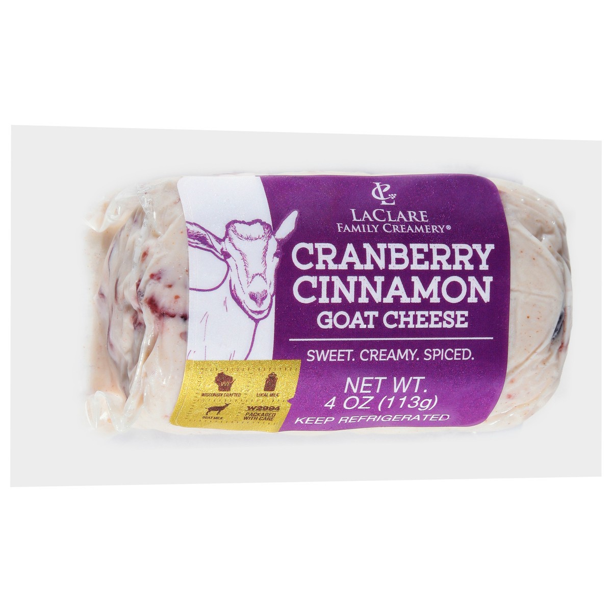 slide 9 of 13, LaClare Family Creamery Cranberry Cinnamon Goat Cheese 4 oz, 4 oz