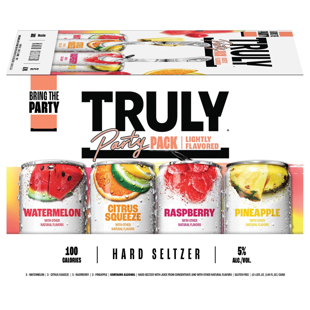 slide 13 of 13, TRULY Hard Seltzer Party Pack Variety (12 fl. oz. Can, 12pk.), 12 ct; 12 oz