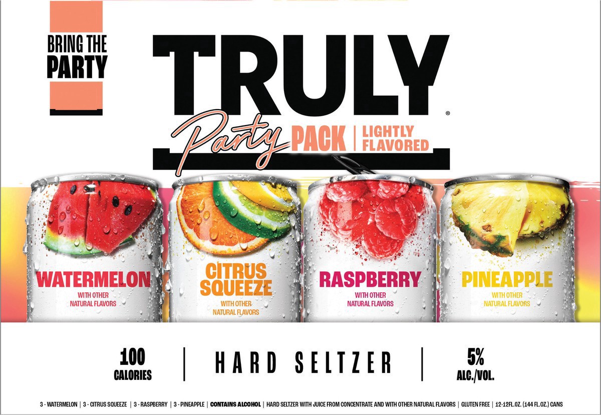 slide 7 of 13, TRULY Hard Seltzer Party Pack Variety (12 fl. oz. Can, 12pk.), 12 ct; 12 oz