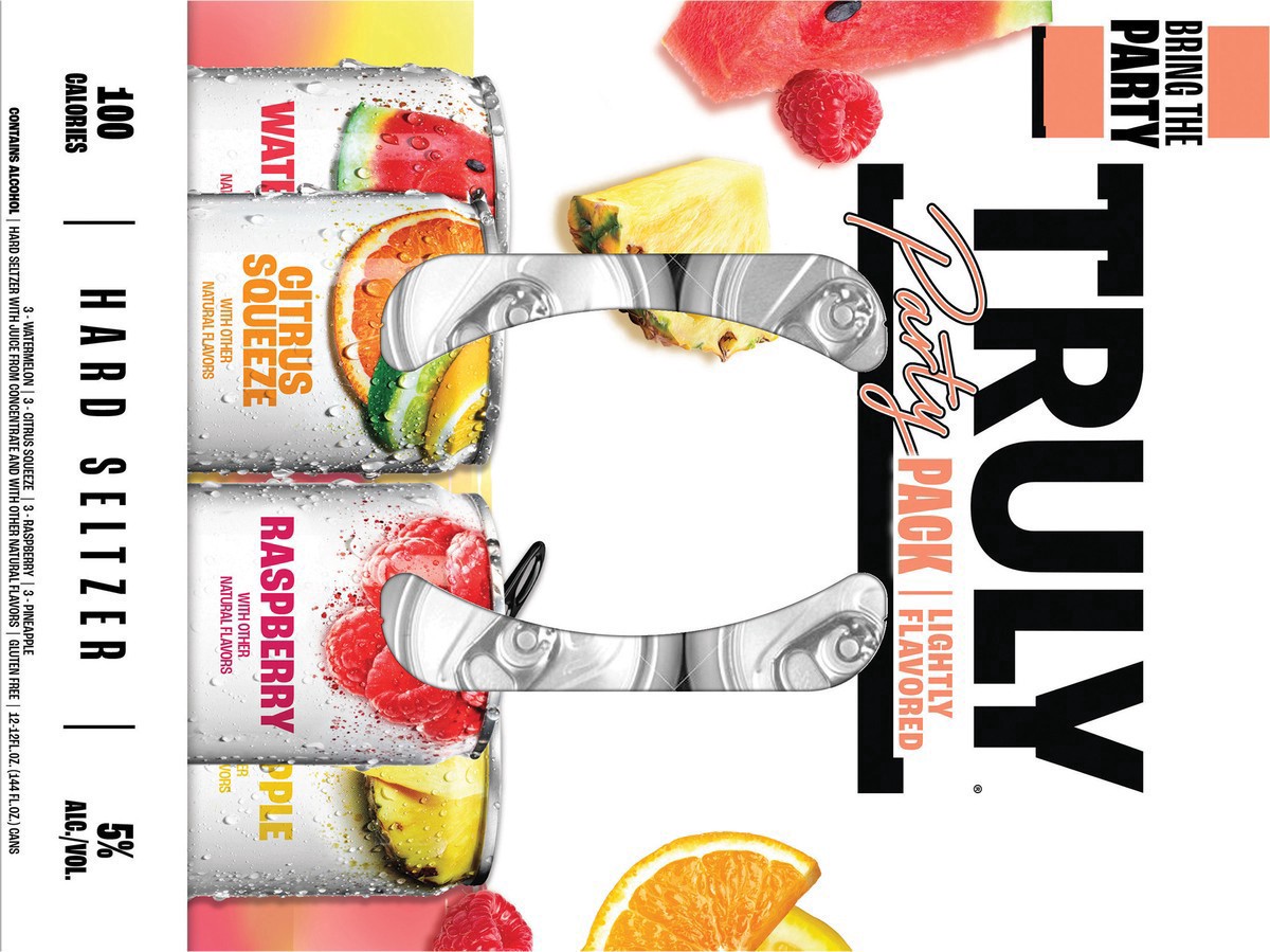 slide 2 of 13, TRULY Hard Seltzer Party Pack Variety (12 fl. oz. Can, 12pk.), 12 ct; 12 oz