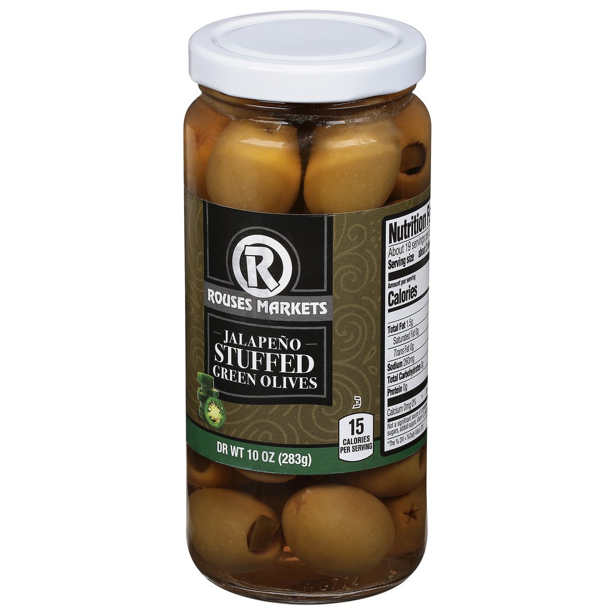 slide 4 of 11, Rouses Markets Stuffed Jalapeno Green Olives 10 oz, 10 oz