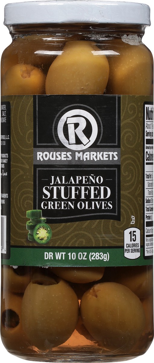 slide 5 of 11, Rouses Markets Stuffed Jalapeno Green Olives 10 oz, 10 oz