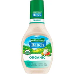 Hidden Valley Organic Ranch Condiment And Dressing, Easy Squeeze Bottle, 16 Fluid Ounces