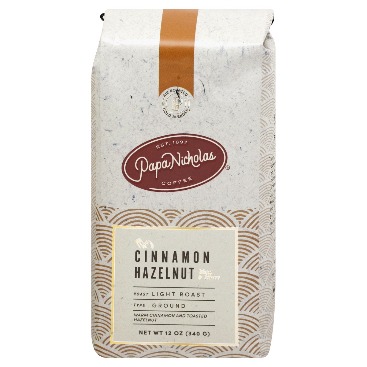 slide 1 of 10, PapaNicholas Ground Cinnamon/Hazelnut Coffee, 12 oz