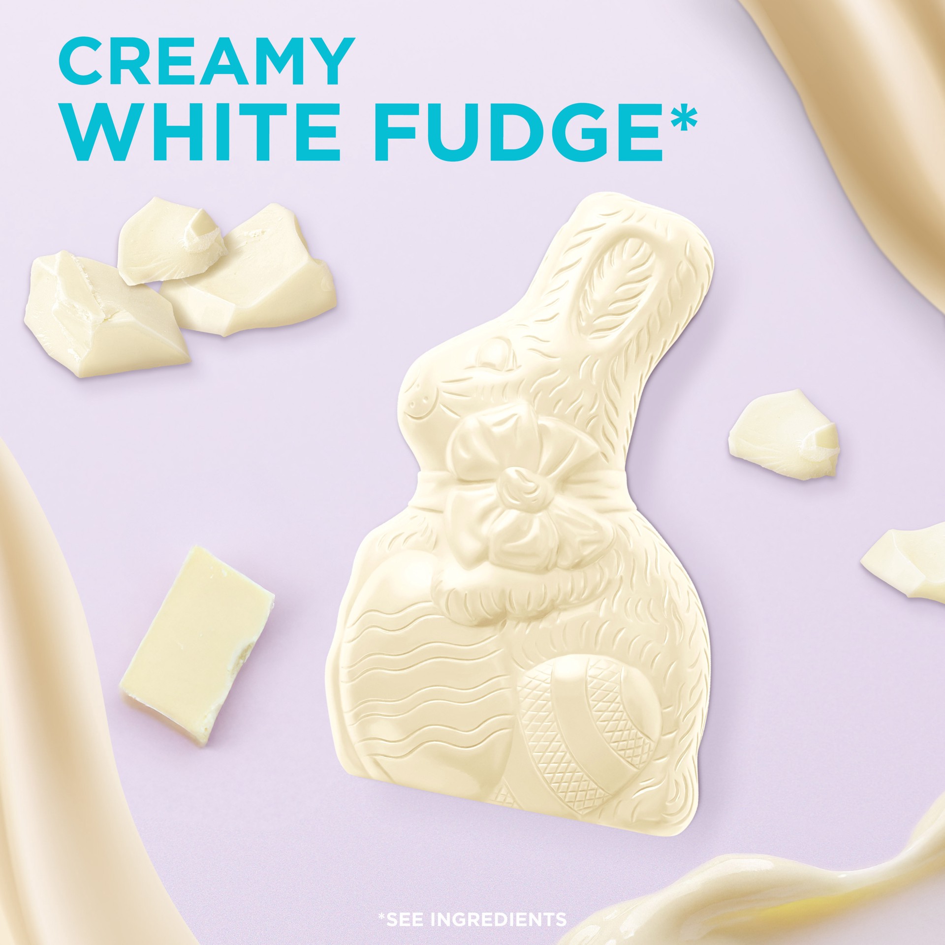 slide 2 of 4, RUSSELL STOVER Easter Solid White Fudge Easter Bunny, 3 oz., 3 oz