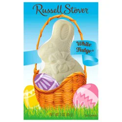 RUSSELL STOVER Easter Solid White Fudge Easter Bunny, 3 oz.