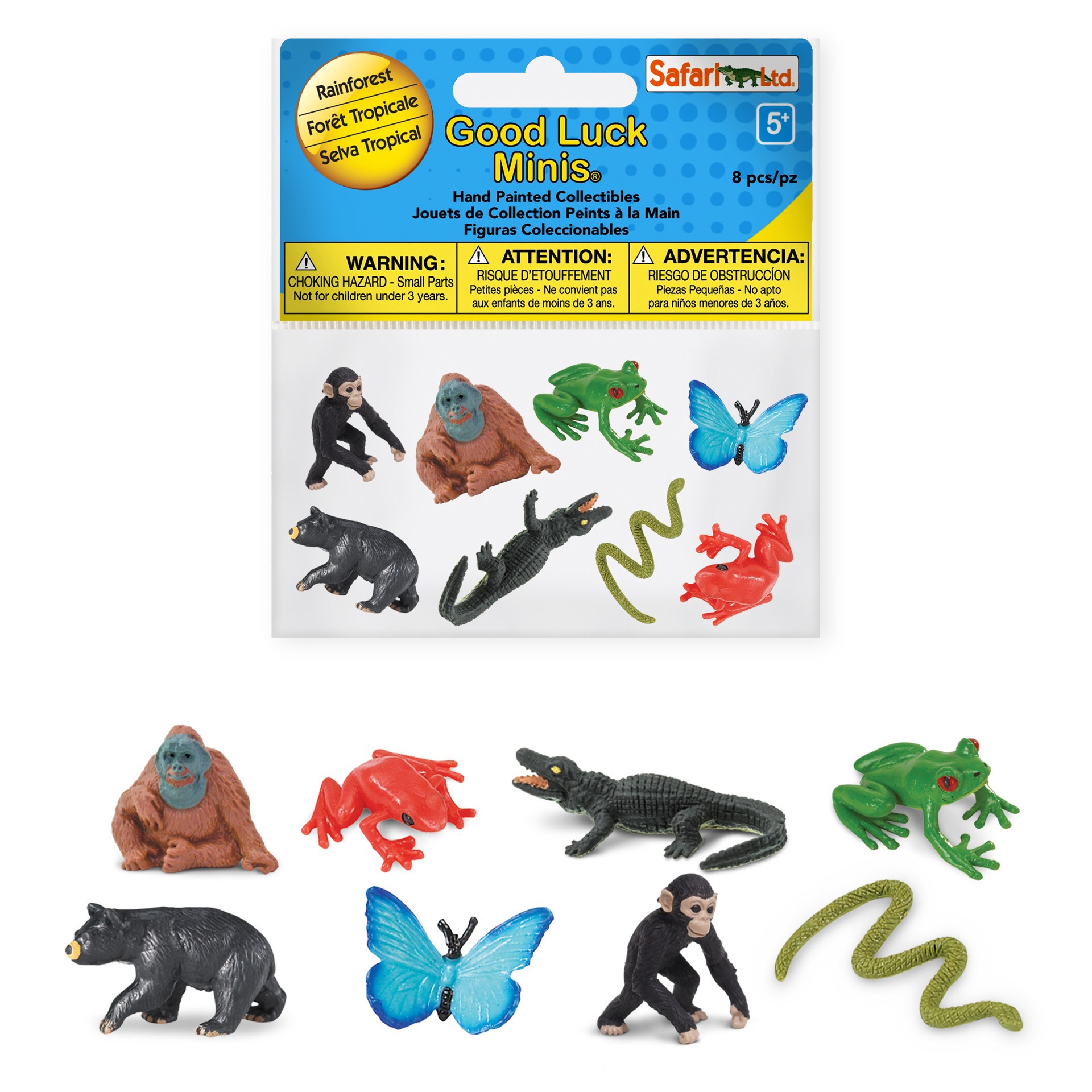 slide 2 of 4, Safari Ltd. Safari Ltd Good Luck Minis Rainforest Fun Pack, 4 in x 4 in