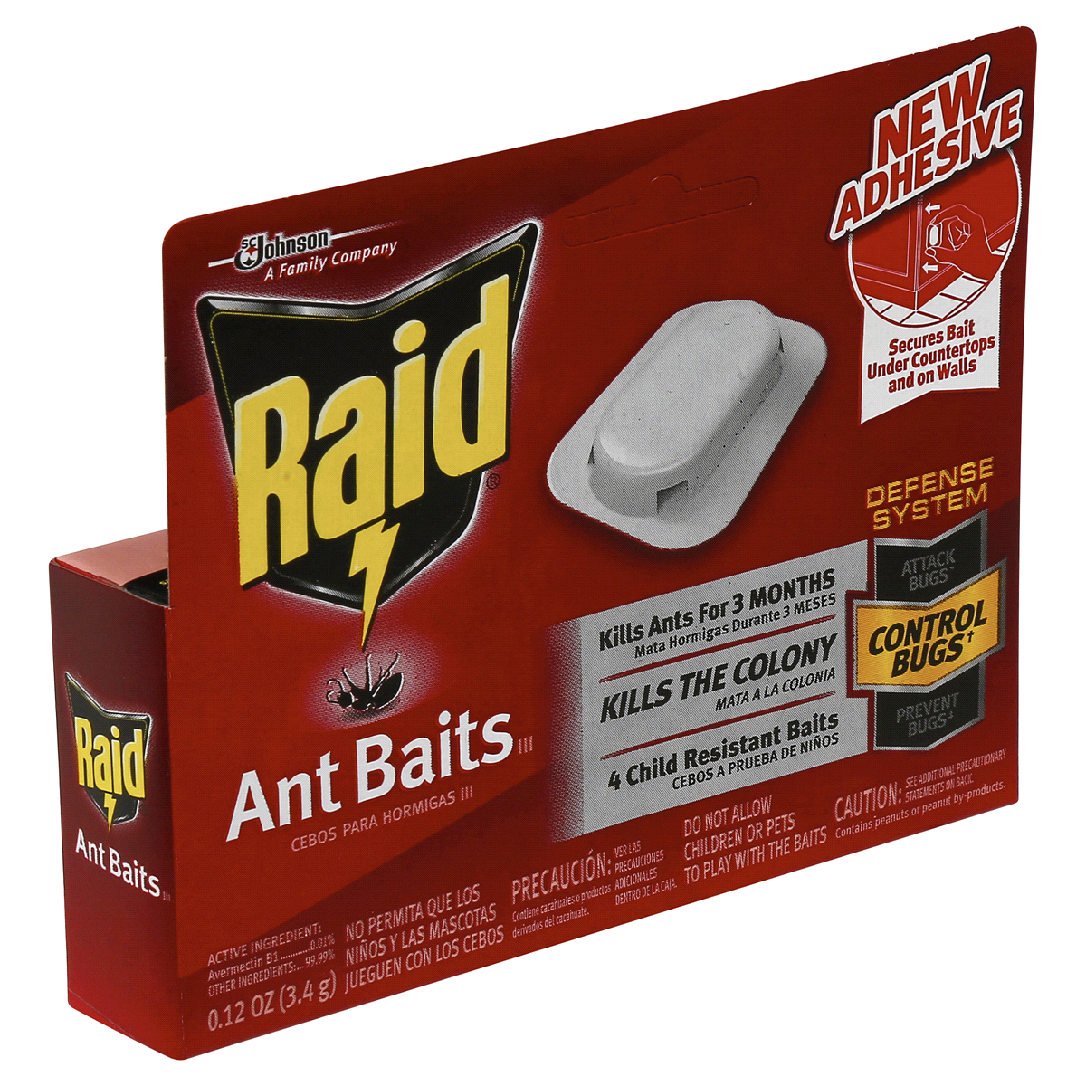 slide 2 of 7, Raid Ant Baits, 4 ct