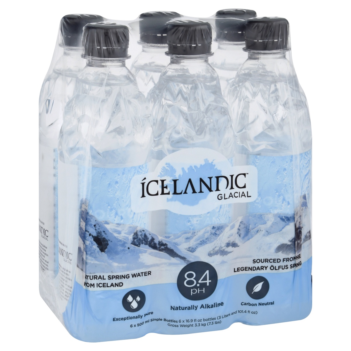 slide 2 of 9, Icelandic Glacial H2O Natural Spring Water, 6 ct; 16.9 fl oz