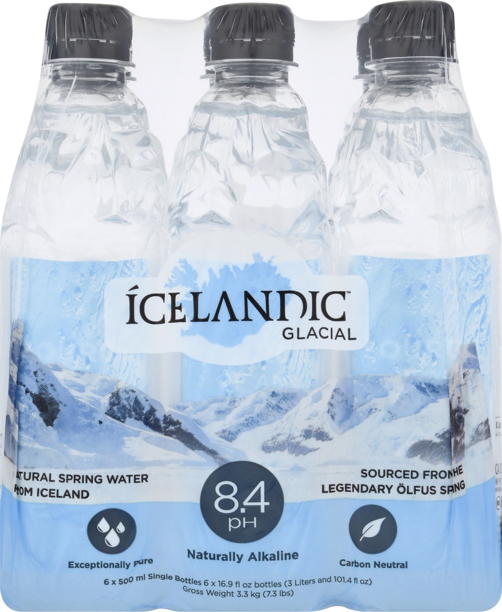 slide 6 of 9, Icelandic Glacial H2O Natural Spring Water, 6 ct; 16.9 fl oz