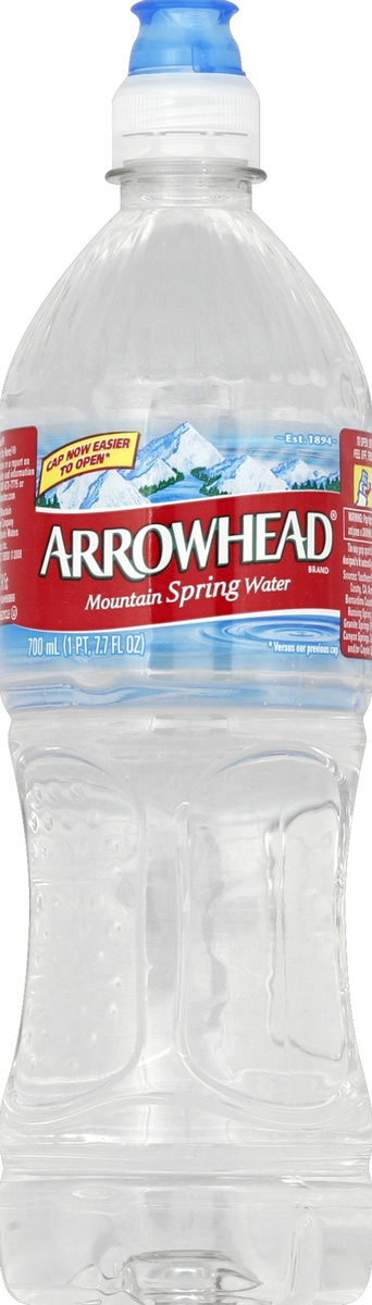 slide 2 of 4, ARROWHEAD Brand 100% Mountain Spring Water, 23.7-ounce plastic sport cap bottle, 