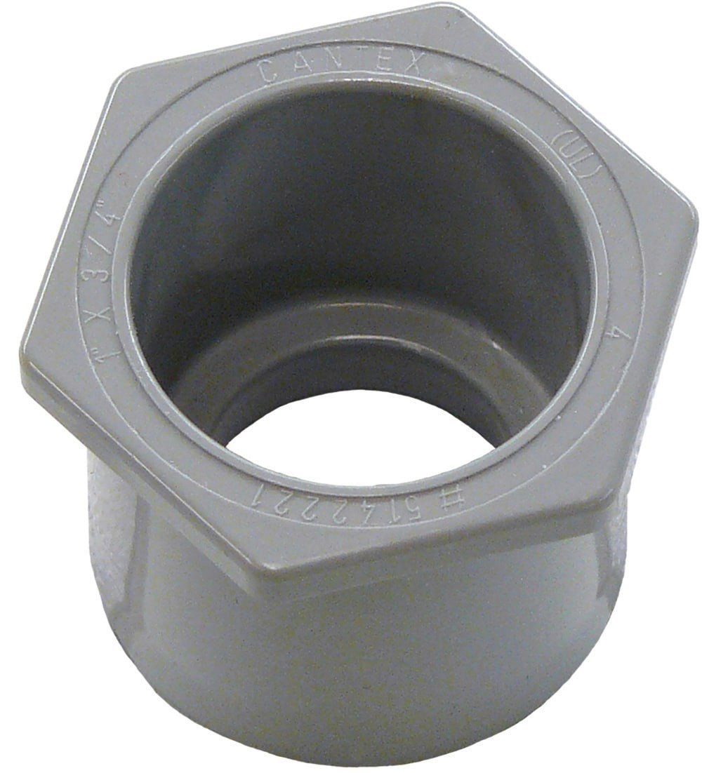 slide 1 of 4, CANTEX 2-in Schedule 40, Schedule 80 Plastic Combination Connector Conduit Fittings, 1 ct