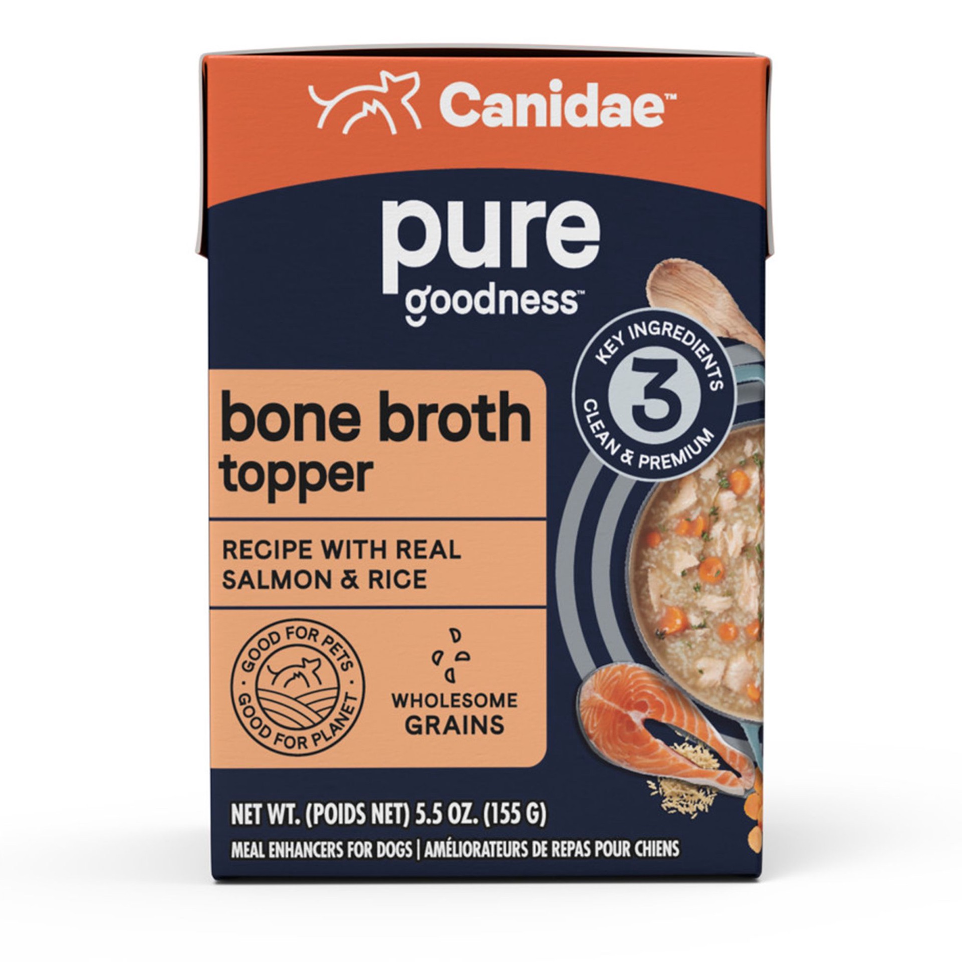 slide 1 of 1, CANIDAE Pure Bone Broth All Life Stage Dog Food Topper - 5.5 Oz., 5.5 oz