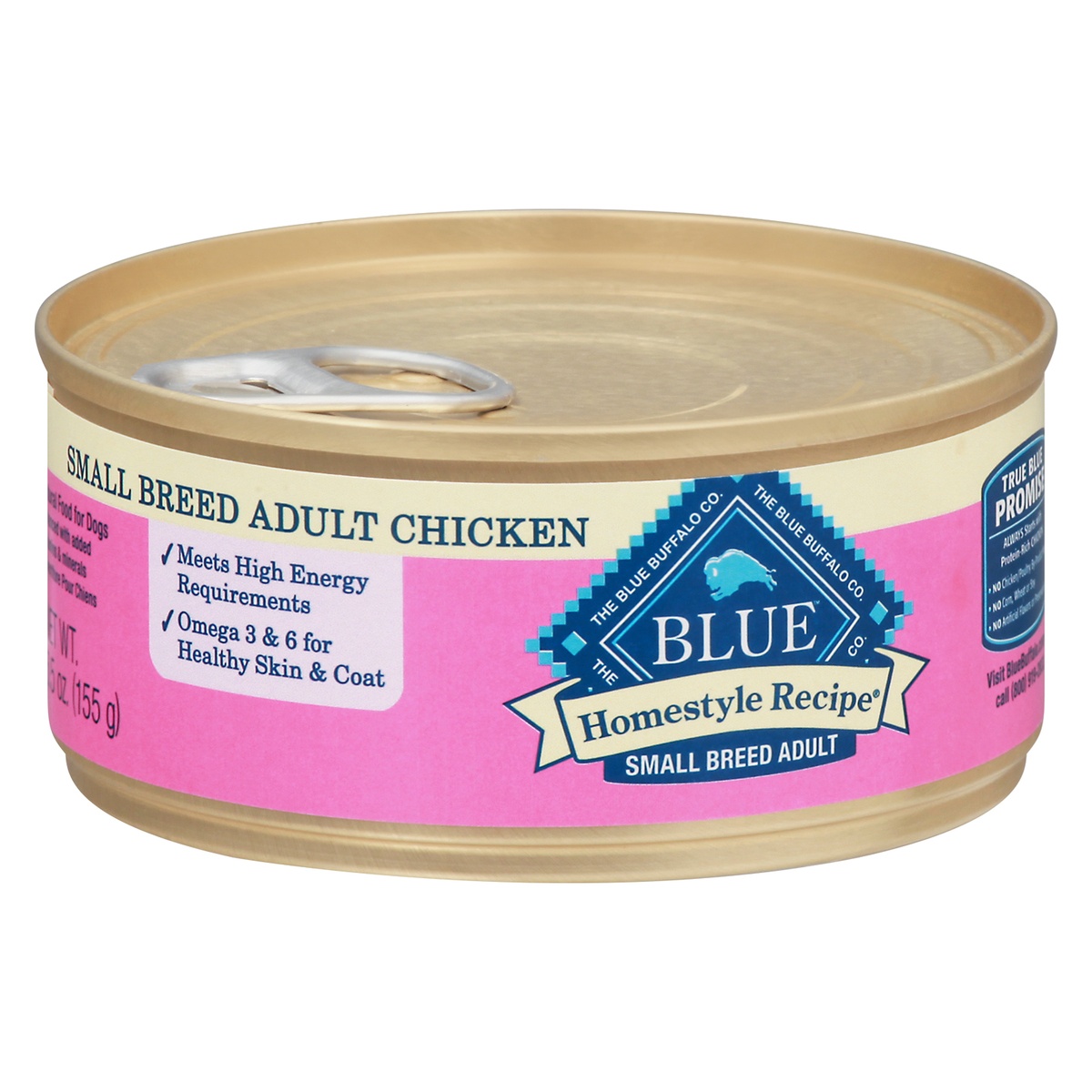 slide 5 of 9, Blue Buffalo Homestyle Recipe Small Breed Chicken Dinner Canned Dog Food, 5.5 oz