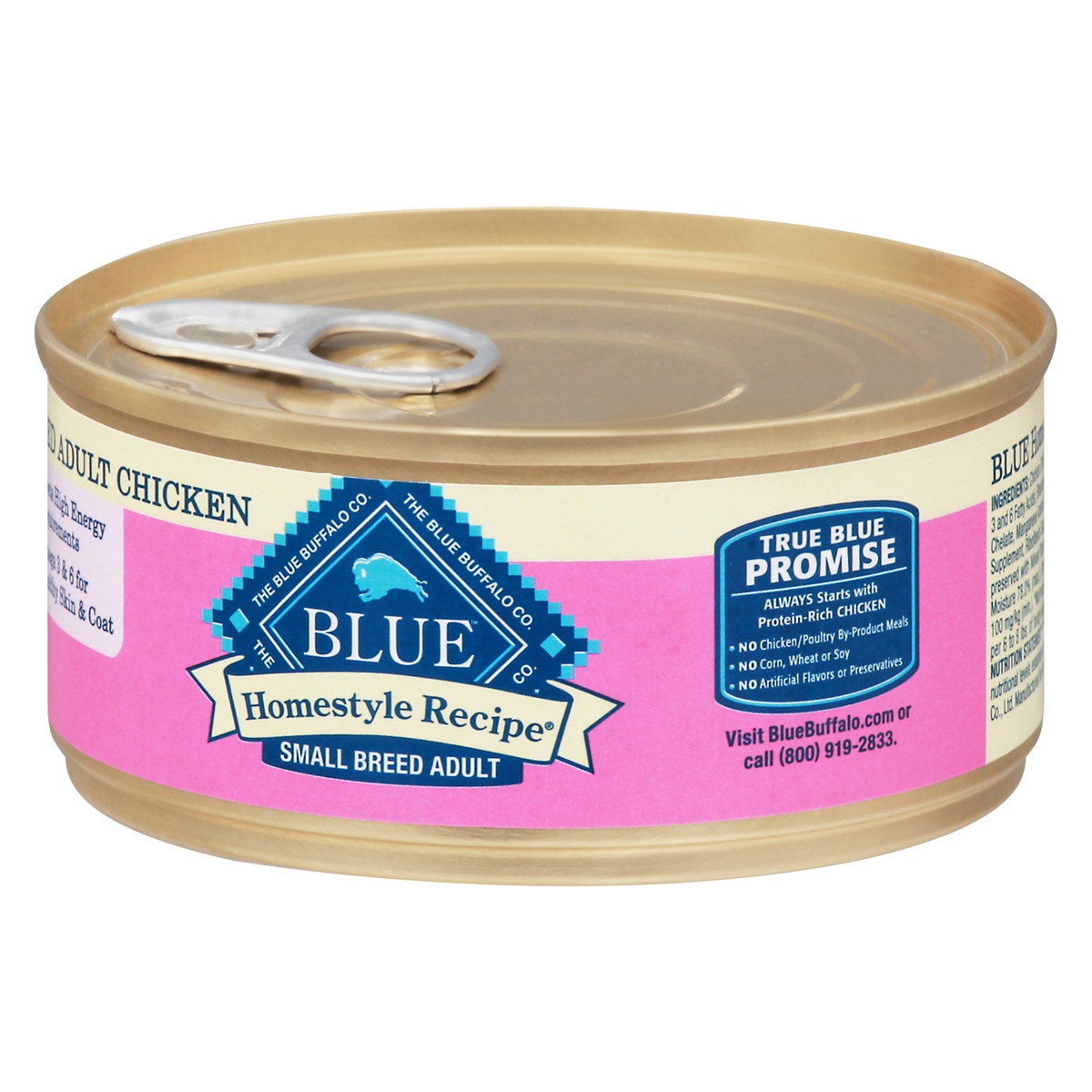 slide 9 of 9, Blue Buffalo Homestyle Recipe Small Breed Chicken Dinner Canned Dog Food, 5.5 oz