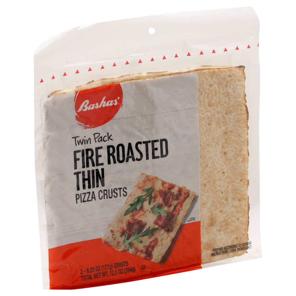 slide 2 of 14, Bashas Fire Rstd Thn Pizza Crst, 12.5 oz
