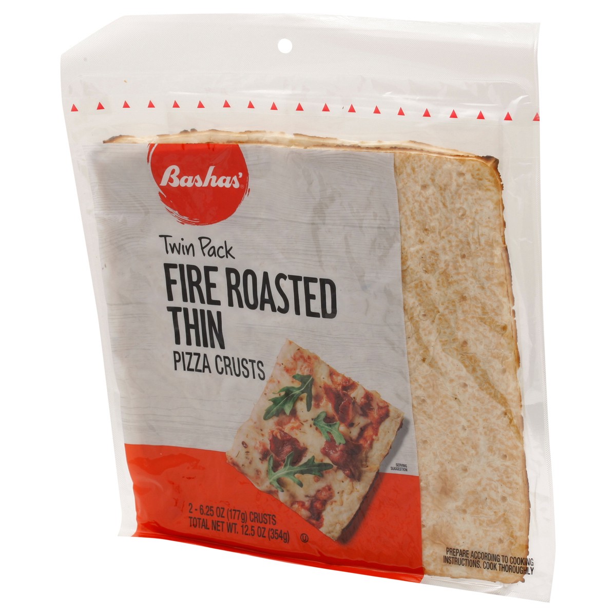slide 7 of 14, Bashas Fire Rstd Thn Pizza Crst, 12.5 oz