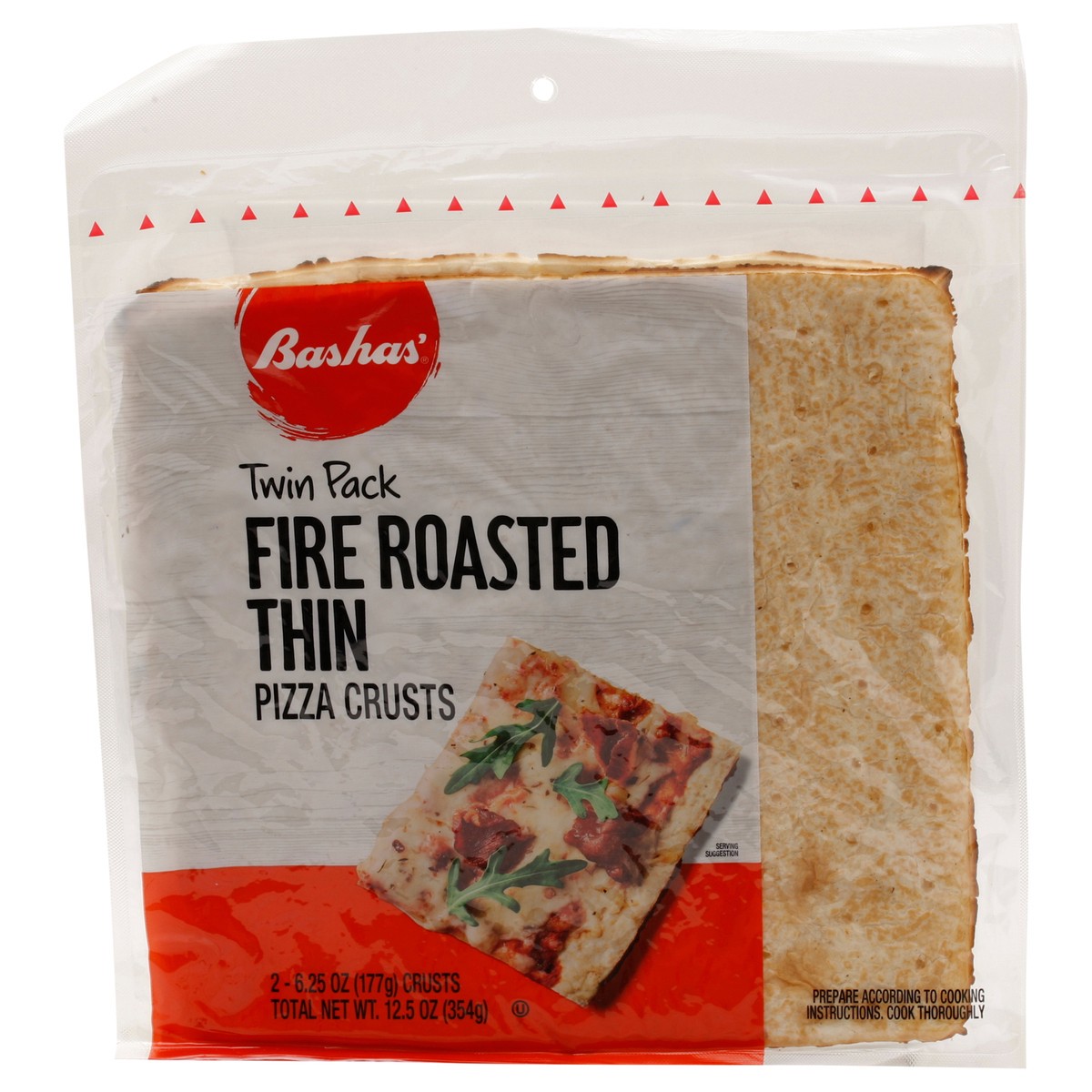 slide 1 of 14, Bashas Fire Rstd Thn Pizza Crst, 12.5 oz