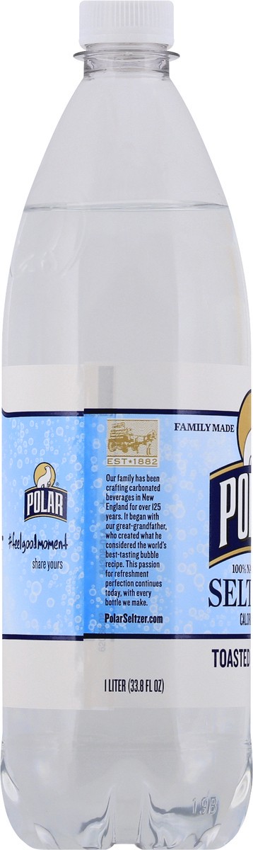 slide 11 of 13, Polar 100% Natural Toasted Coconut Seltzer - 1 l, 1 l