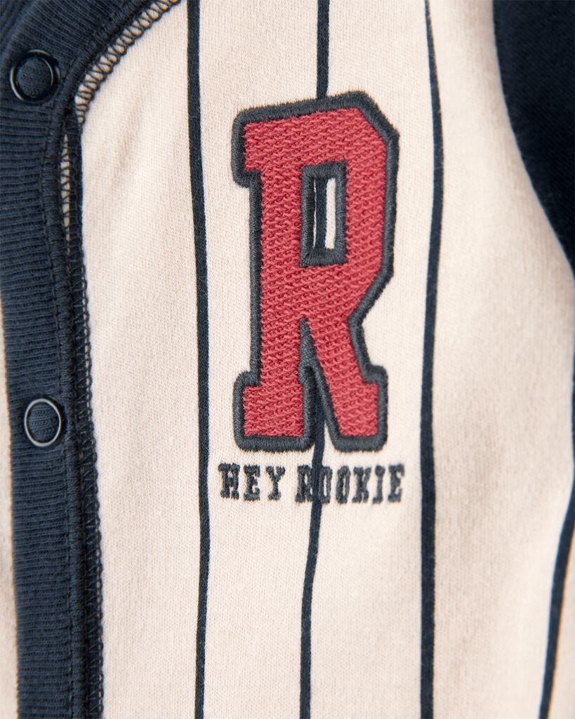 slide 3 of 3, Carter's Carters Baby Baseball Rookie 2-Way Zip Cotton Sleep & Play Pajamas Multi 9M, 1 ct