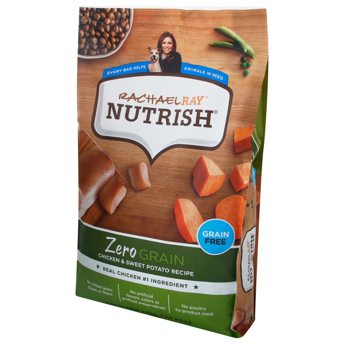 slide 3 of 9, Rachael Ray Nutrish Zero Grain Chicken & Sweet Potato Recipe, Dry Dog Food, 13 lb Bag, 13 lb