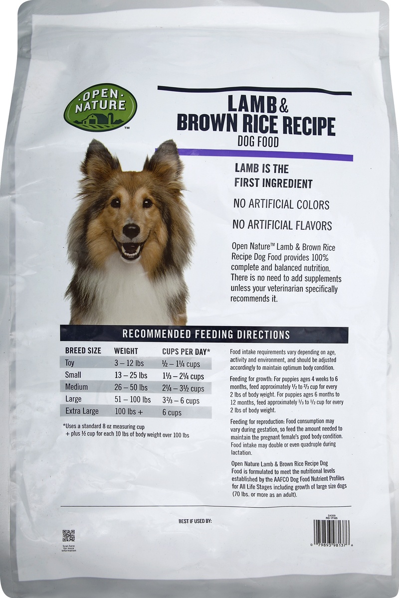 Open Nature Dog Food Lamb Brown Rice 15 lb Shipt