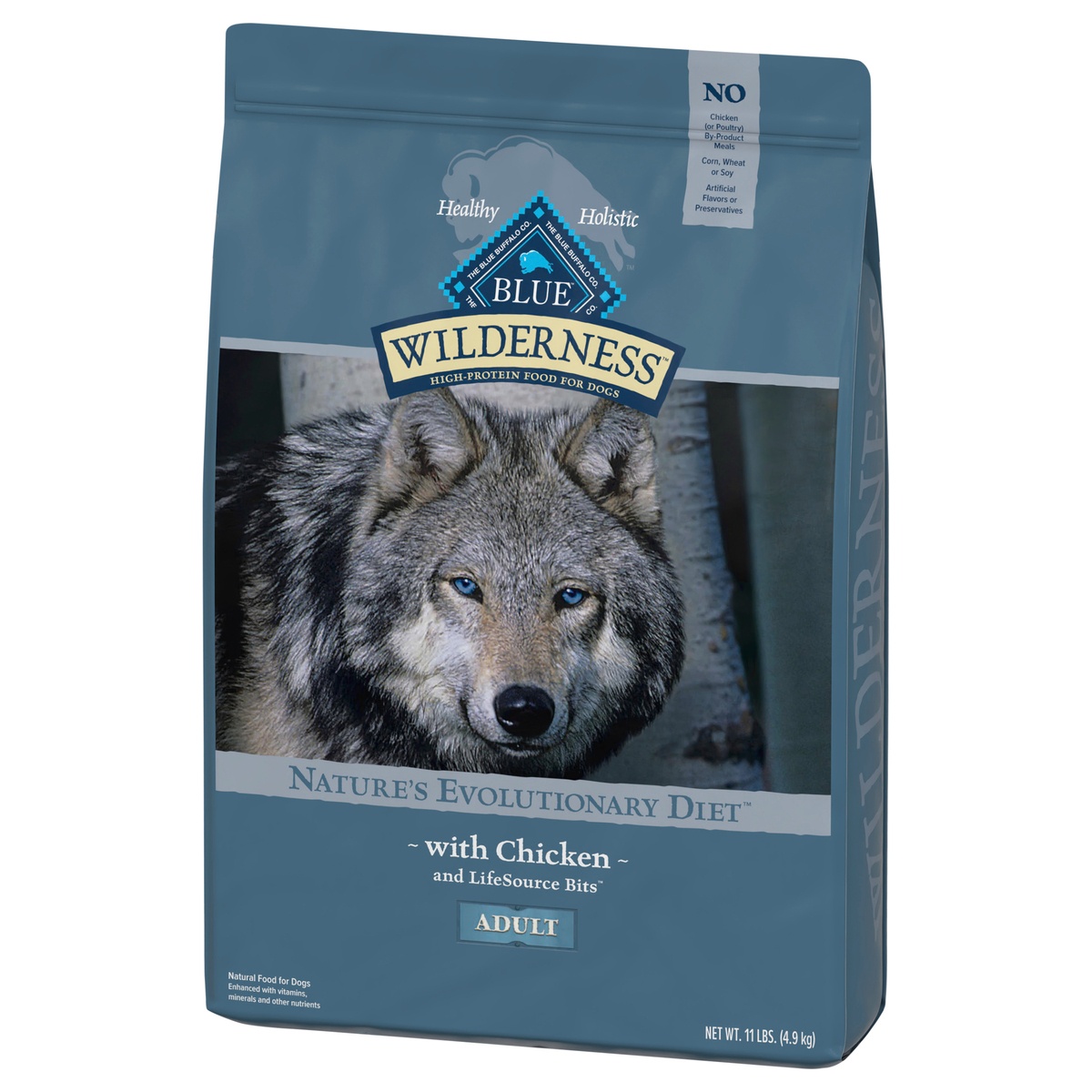 slide 3 of 10, Blue Buffalo Wilderness High Protein, Natural Adult Dry Dog Food, Chicken 11-lb, 11 lb