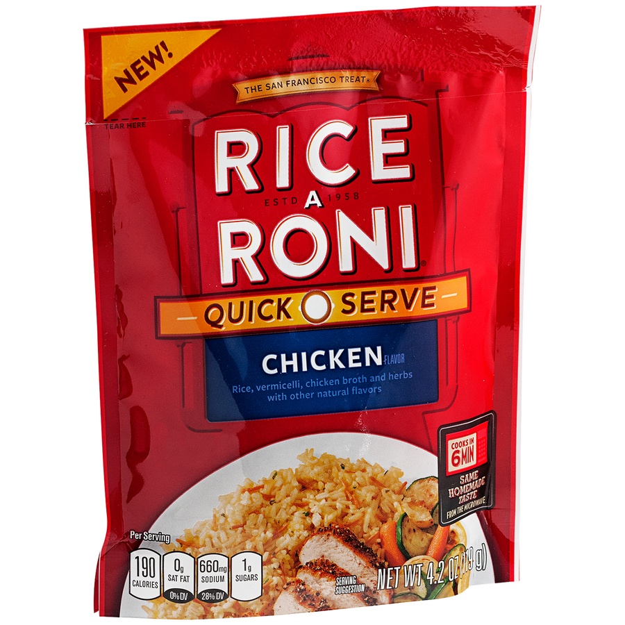 slide 2 of 3, Rice-A-Roni Quick Serve Chicken, 4.2 oz