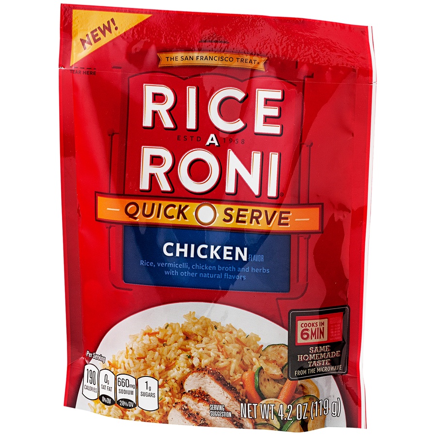 slide 3 of 3, Rice-A-Roni Quick Serve Chicken, 4.2 oz