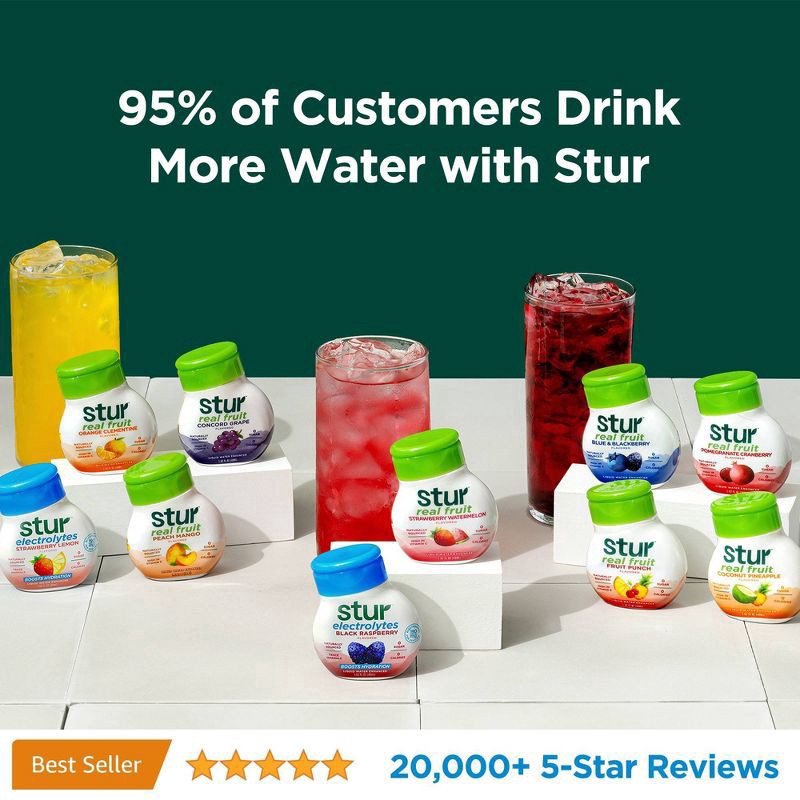 slide 3 of 11, Stur Electrolytes Strawberry Lemonade Flavored Liquid Water Enhancer 1.62 fl oz, 1.62 fl oz