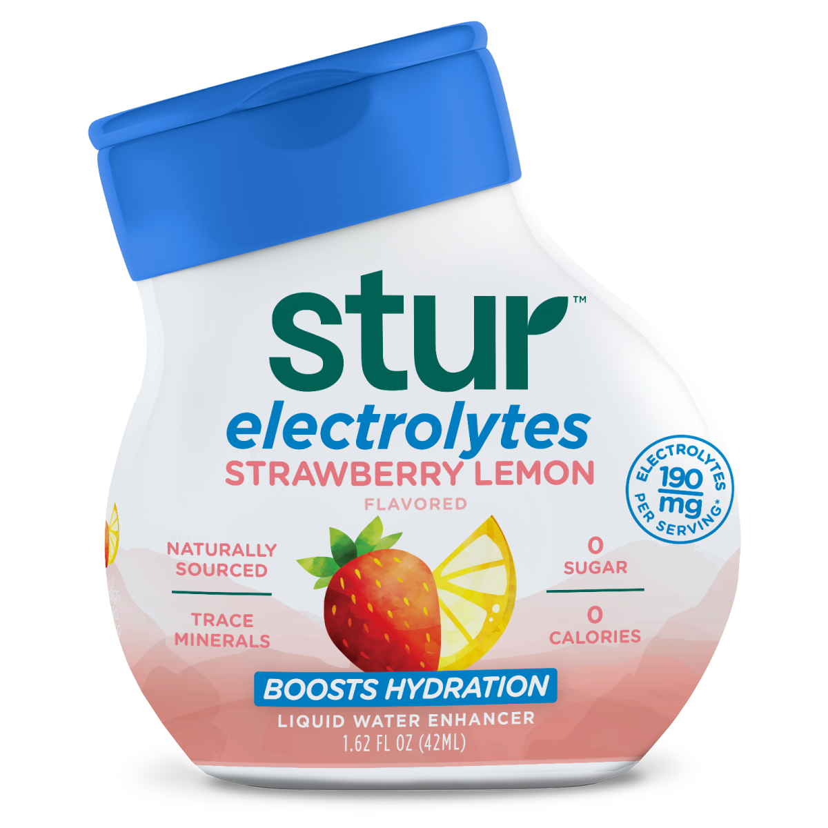 slide 1 of 11, Stur Electrolytes Strawberry Lemonade Flavored Liquid Water Enhancer 1.62 fl oz, 1.62 fl oz