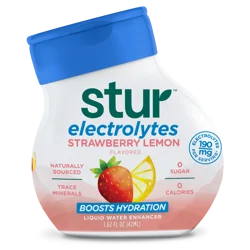 Stur Electrolytes Strawberry Lemonade Flavored Liquid Water Enhancer 1.62 fl oz