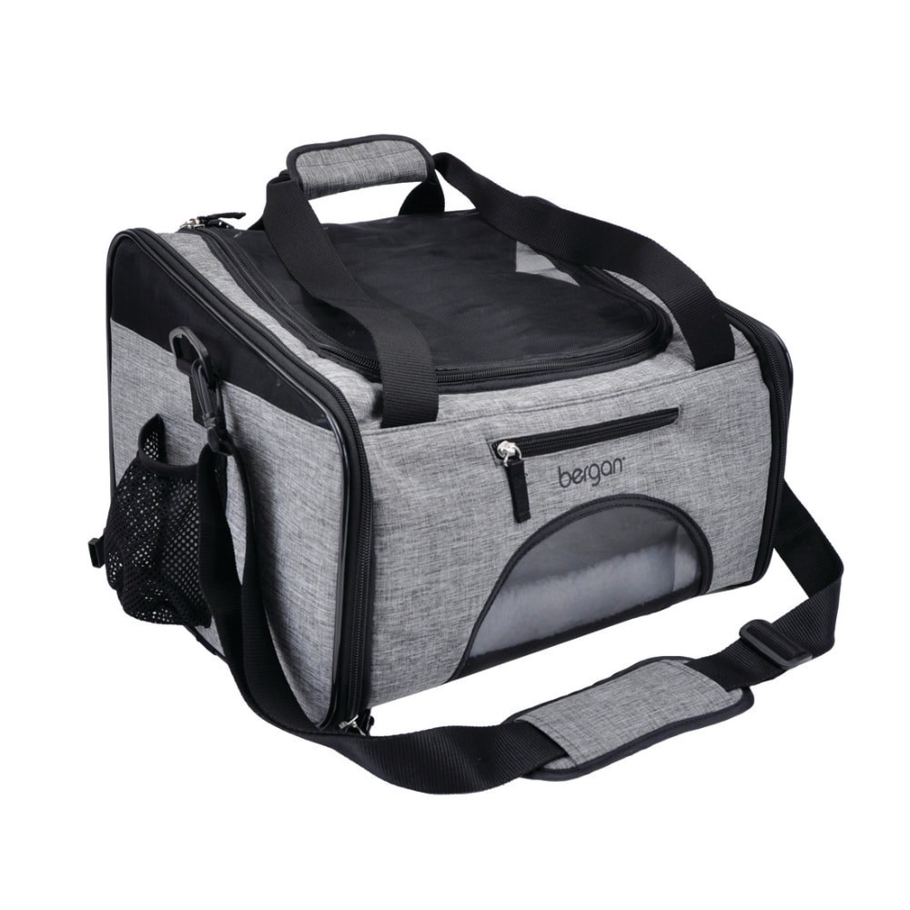 slide 1 of 1, Bergan Booster Pet Carrier, Heather Grey, 10.5 in H x 15.75 in L x 12 in W, 1 ct