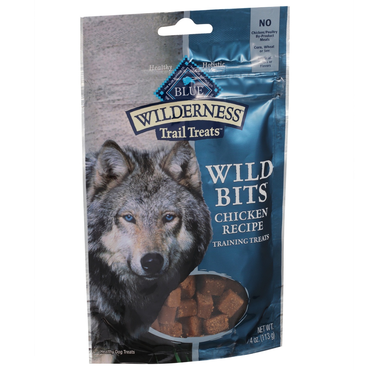 slide 2 of 9, Blue Wilderness Blue Buffalo Wilderness Trail Treats Wild Bits Chicken Recipe Training Dog Treats, 4 oz