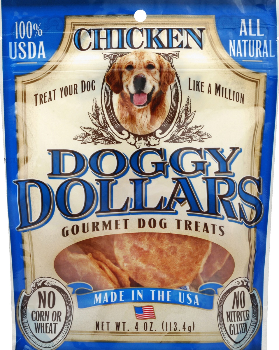 slide 3 of 3, Doggy Dollars Dog Treats Prem Gourmt Chicken, 