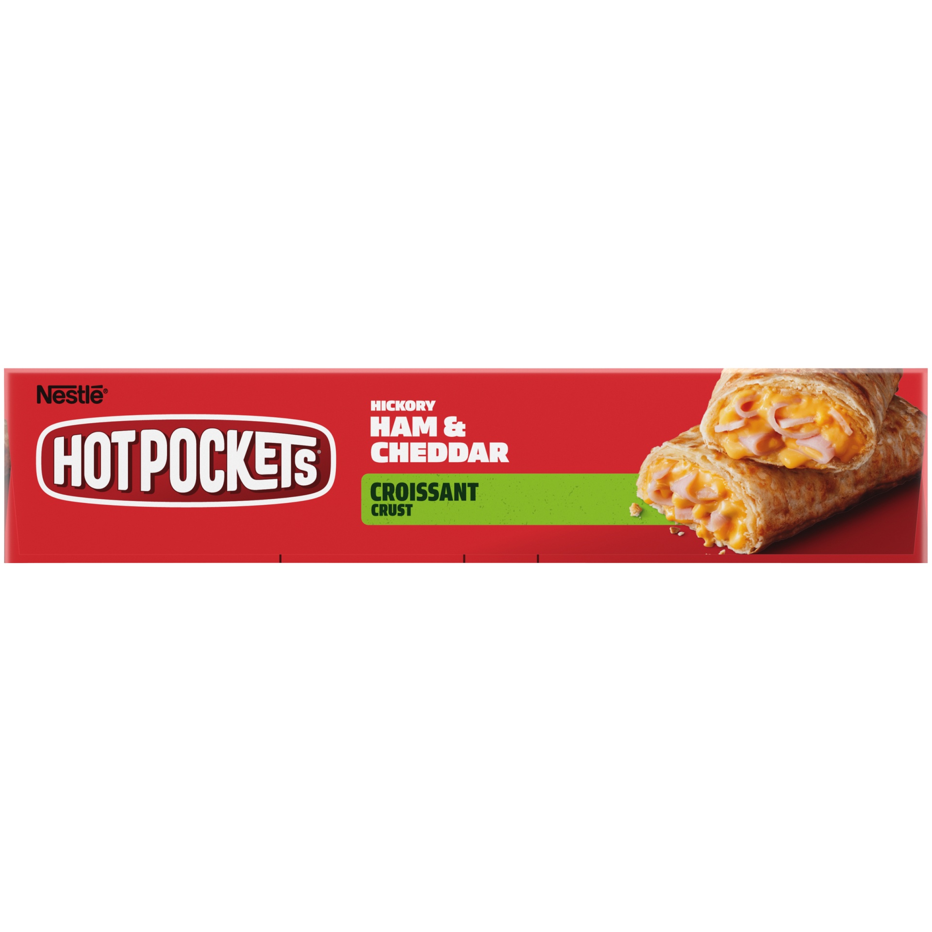 slide 6 of 10, Hot Pockets Hickory Ham & Cheddar Croissant Crust Frozen Snacks, 9 oz