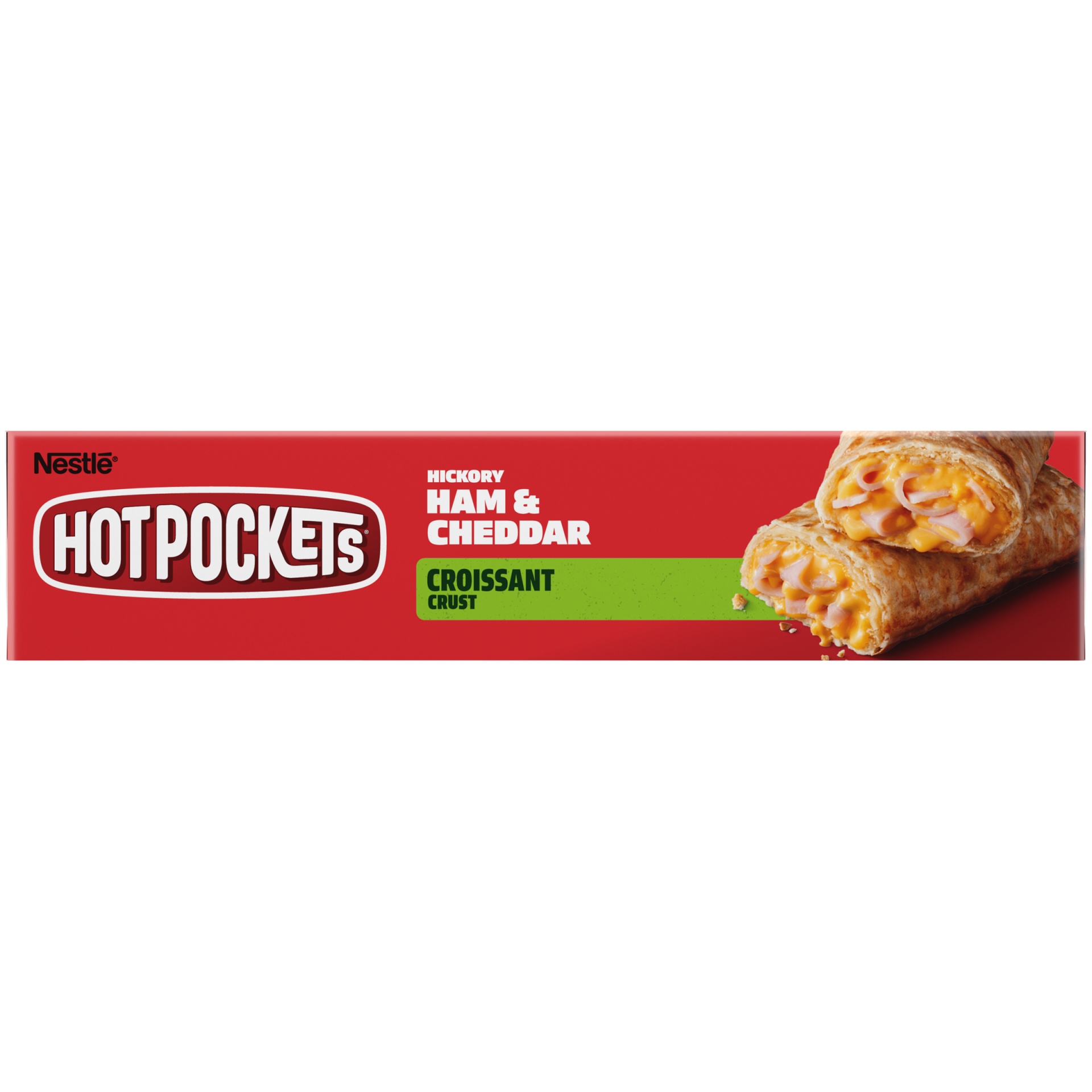 slide 7 of 10, Hot Pockets Hickory Ham & Cheddar Croissant Crust Frozen Snacks, 9 oz